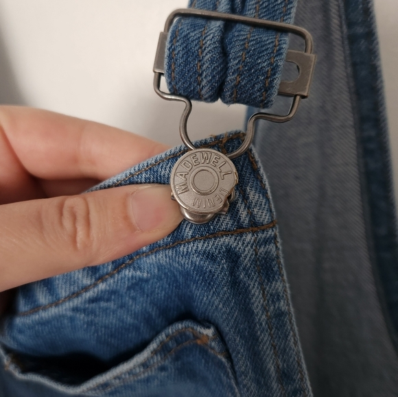 Madewell Adirondack Short Overalls in Wrightwood Wash Size M - Picture 4 of 6